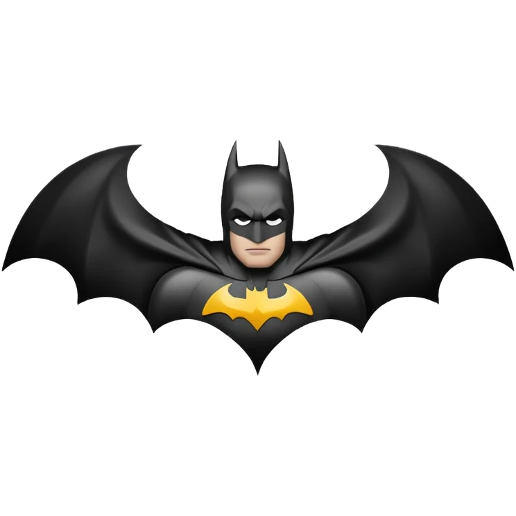 Make a emoji of batman logo emoji