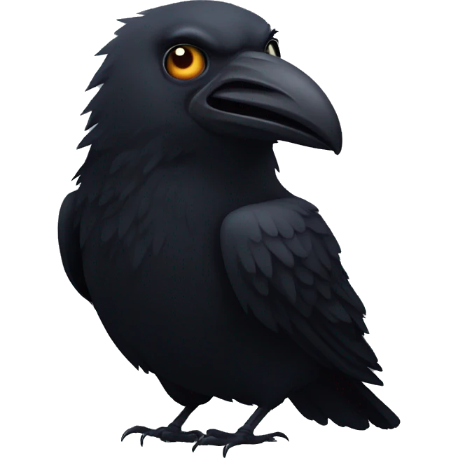 Horror crow emoji