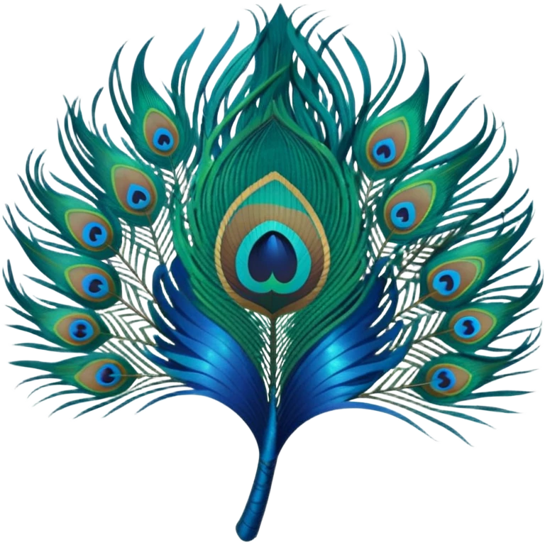 Peacock feather emoji