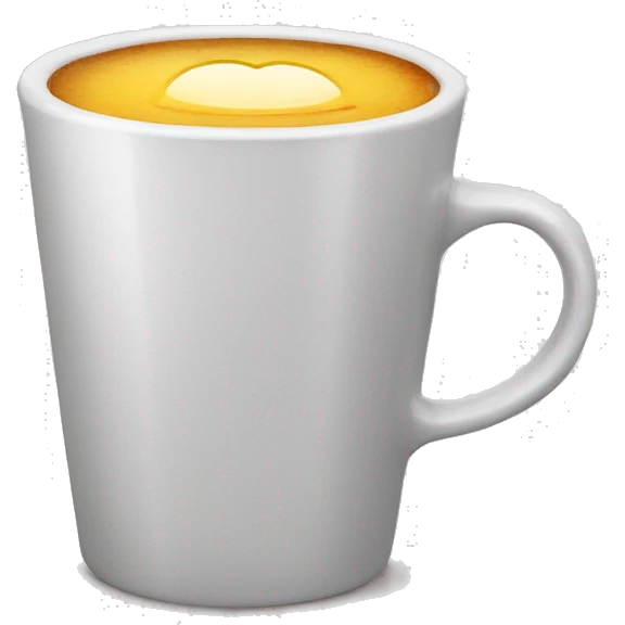 Cafe en una taza transparente emoji