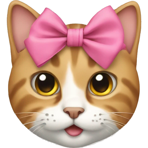 Cat with bow emoji