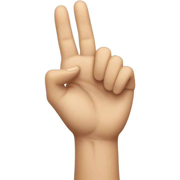 Australian sign language A with light skin emoji