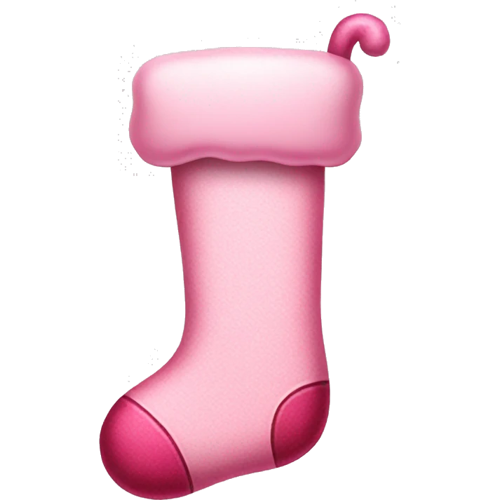 Pink stocking emoji