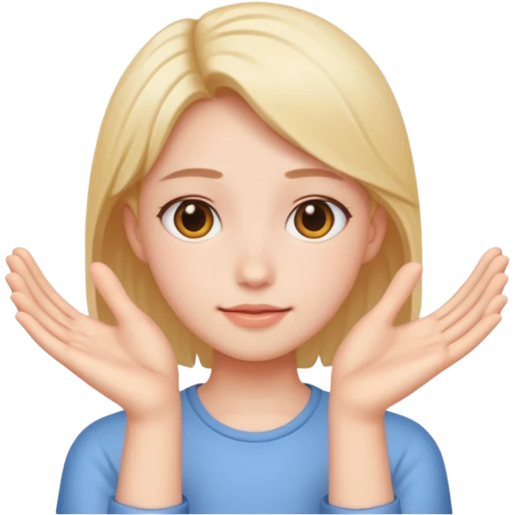 Person doing uwu hands emoji