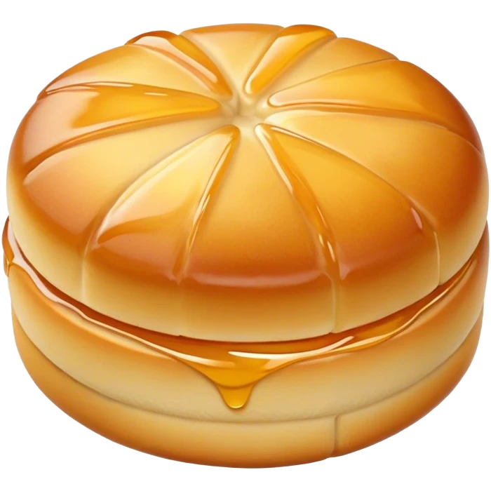 Crispy Chinese steamed bread with honey glaze emoji