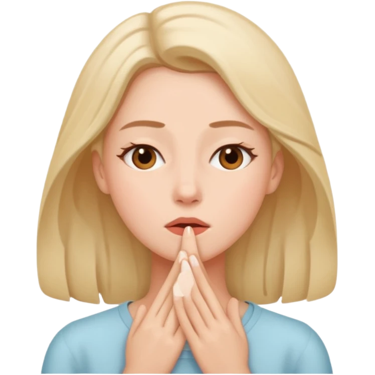 a woman taking dih emoji