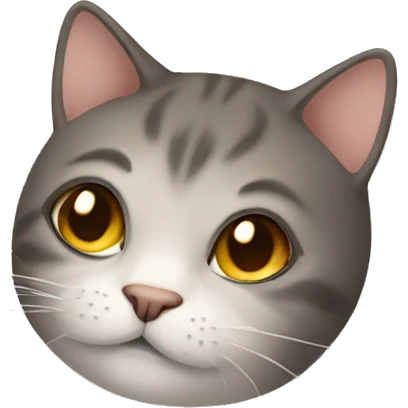 Cat doing side eye emoji