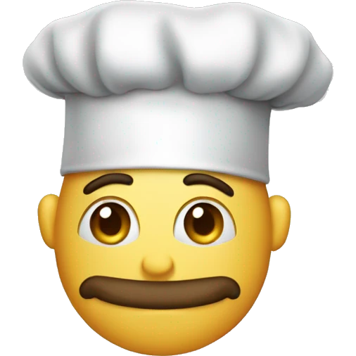 A chef’s hat emoji