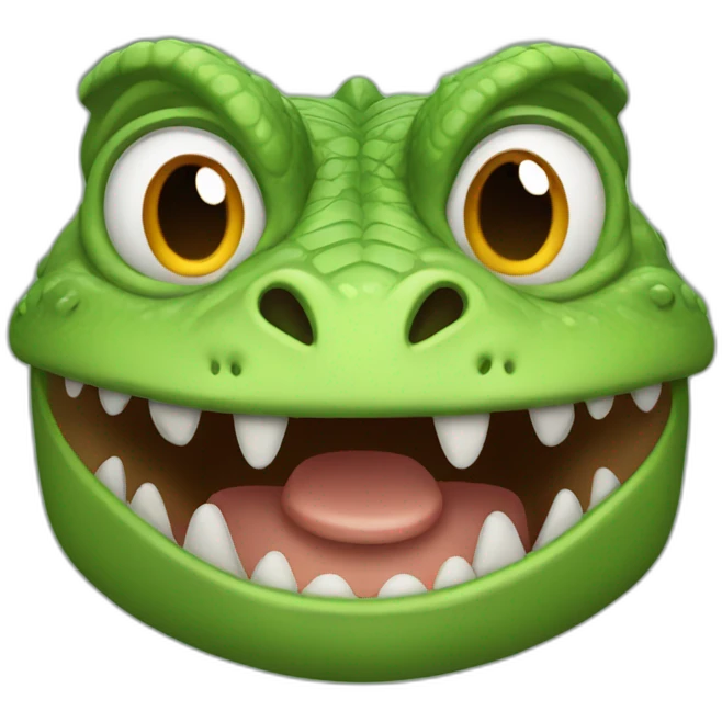 angry Lizard face  emoji