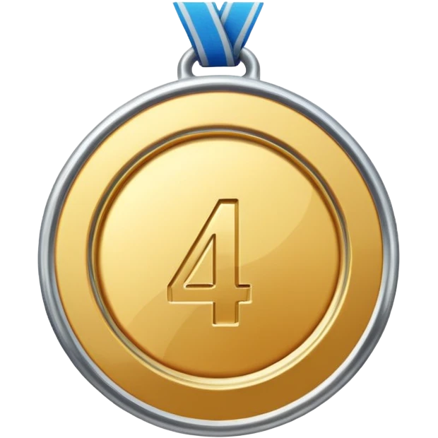 4th place steel medal emoji
