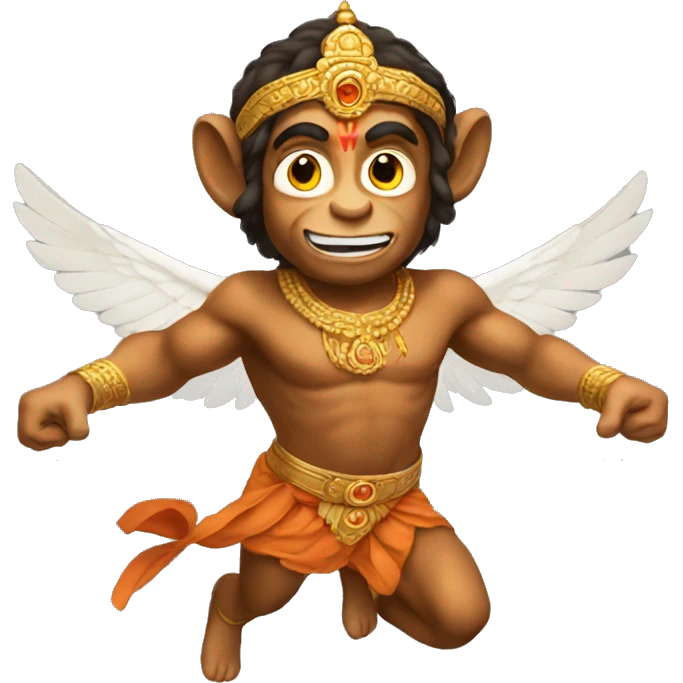 Hanuman flying emoji