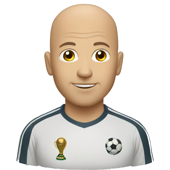 soccer younger Bald coach  emoji
