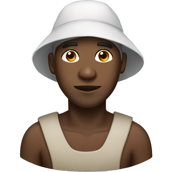 Black man wearing bonnet emoji