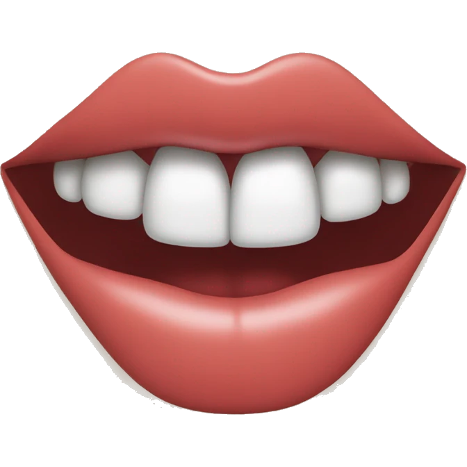 Labios con dientes  emoji