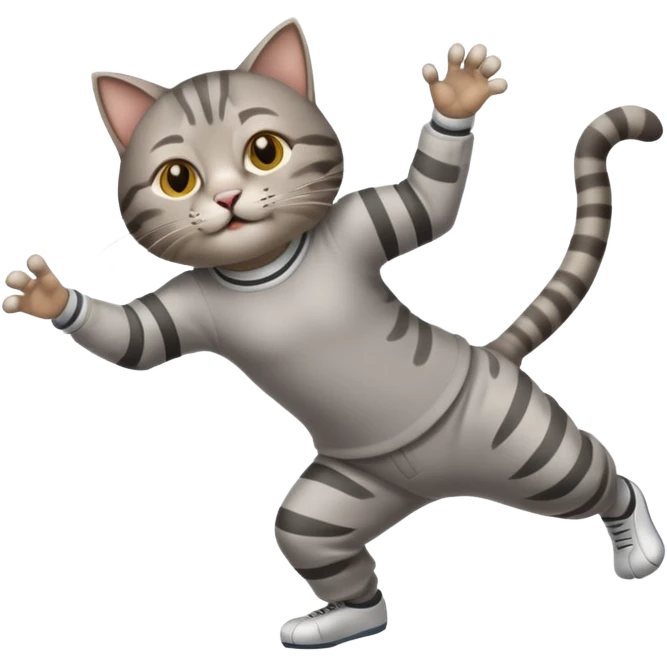 cat breakdancing emoji