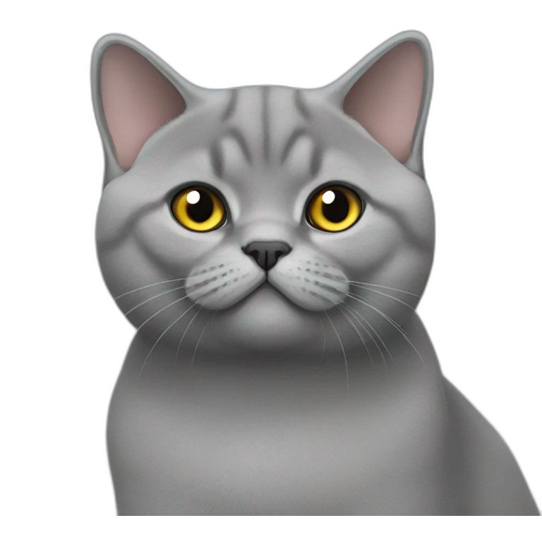2 british shorthair cats grey emoji