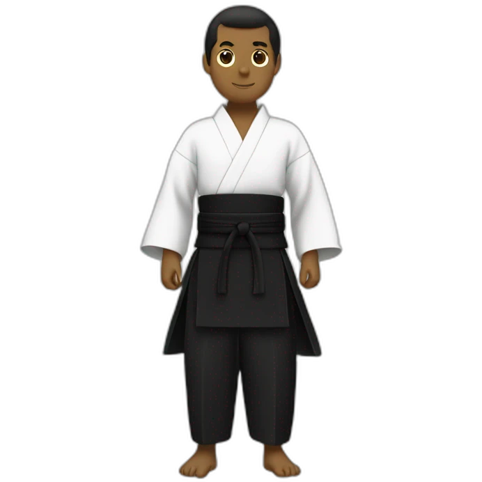 black hakama aikido emoji