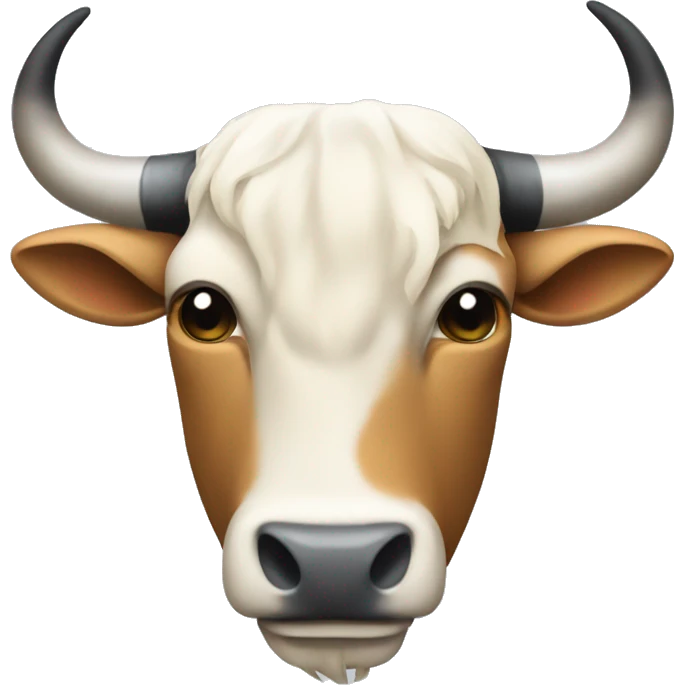Volkswagen Golf with Bull long horns on the hood emoji