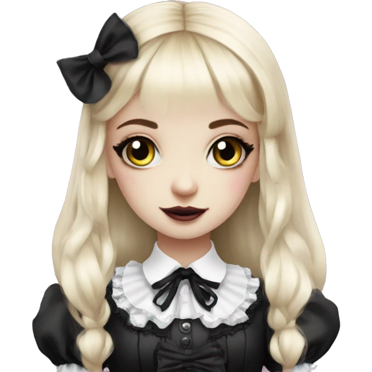 alice in wonderland gothic lolita look emoji