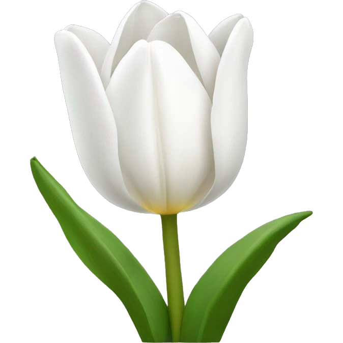White tulip emoji