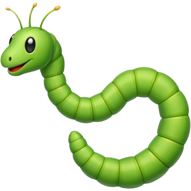 Inchworm emoji