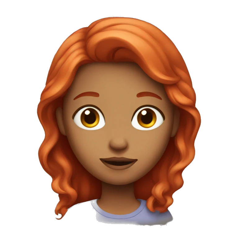 red-haired girl emoji
