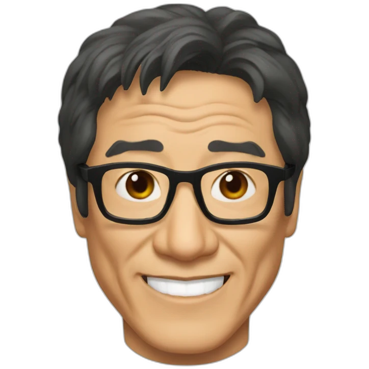 Jackie chan with glasses emoji