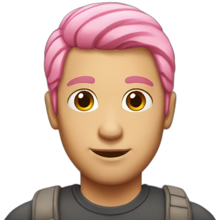 Man-pink-hair emoji