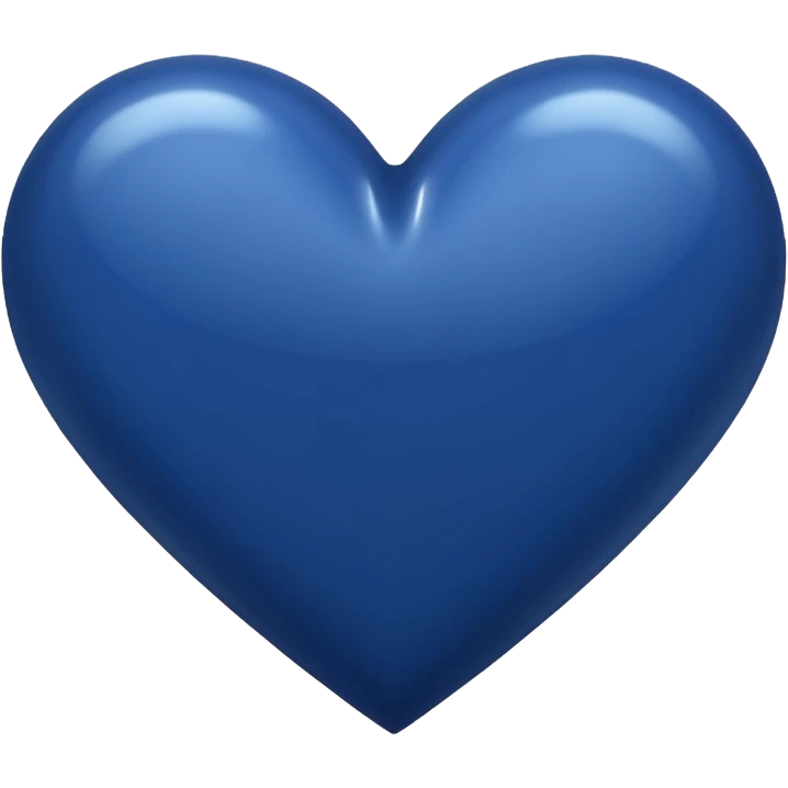 Navy blue heart emoji