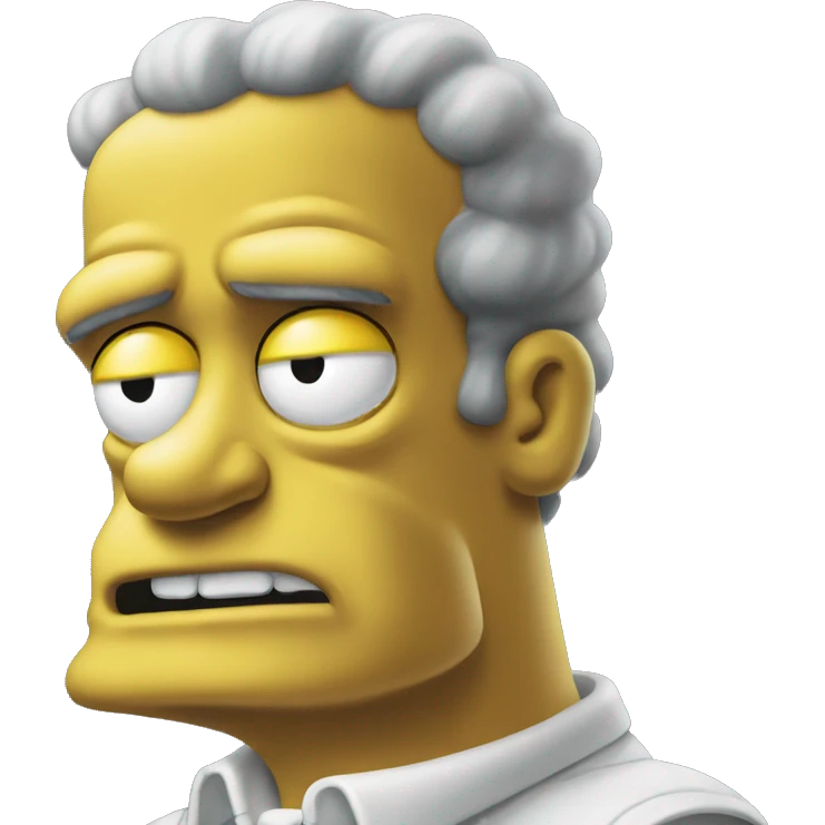 A hommer Simpsons but angry emoji