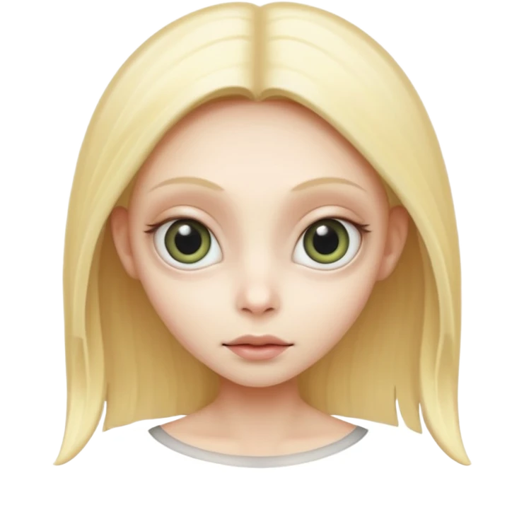 blonde alien emoji