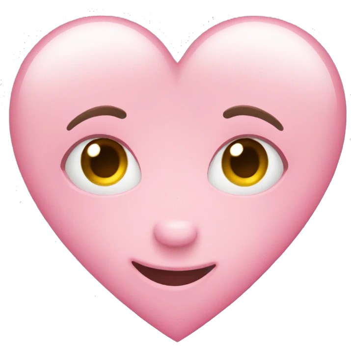 Ligh pink heart emoji