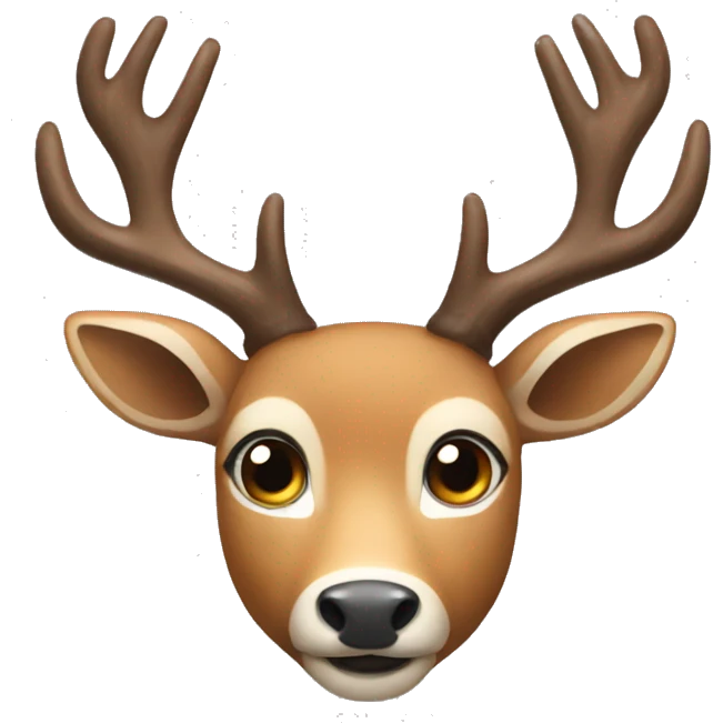 Deer with antlers emoji