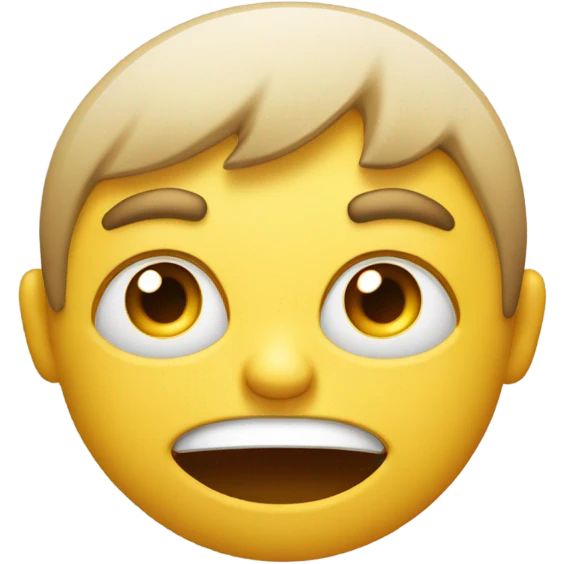 Smiling emoji that looks kind of mad emoji