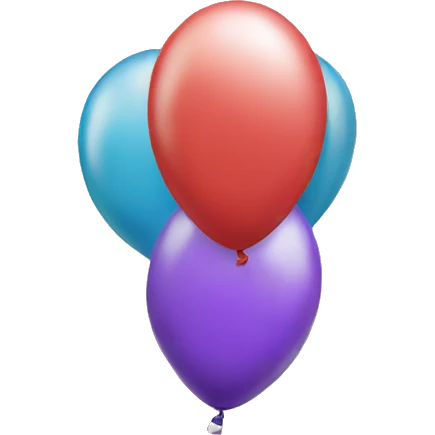 Happy birthday balloon emoji