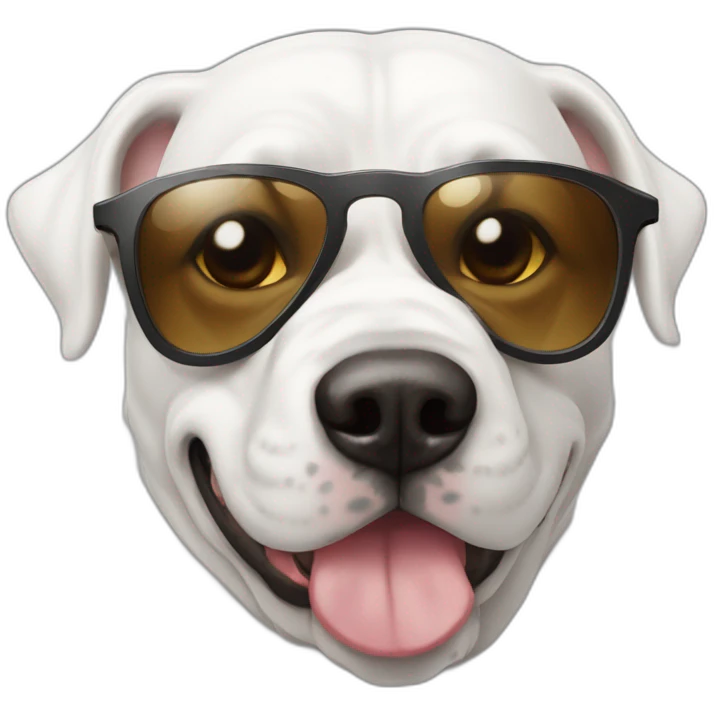 white-french-bulledog-with-sunglasses emoji
