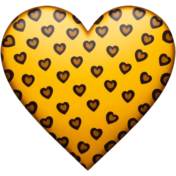 Corazón leopardo  emoji