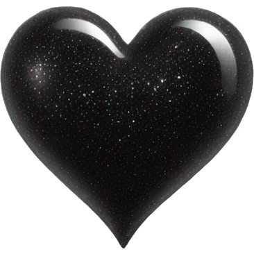 black sparkling heart emoji
