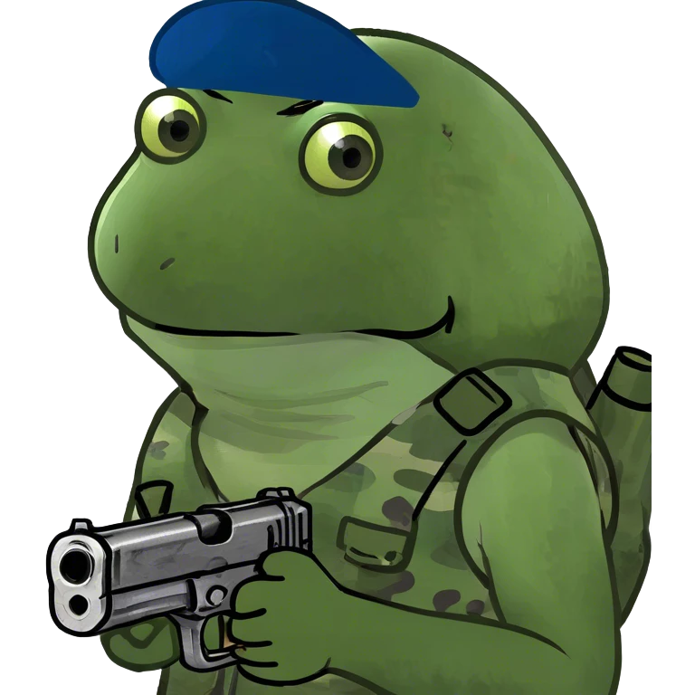 holding a gun emoji