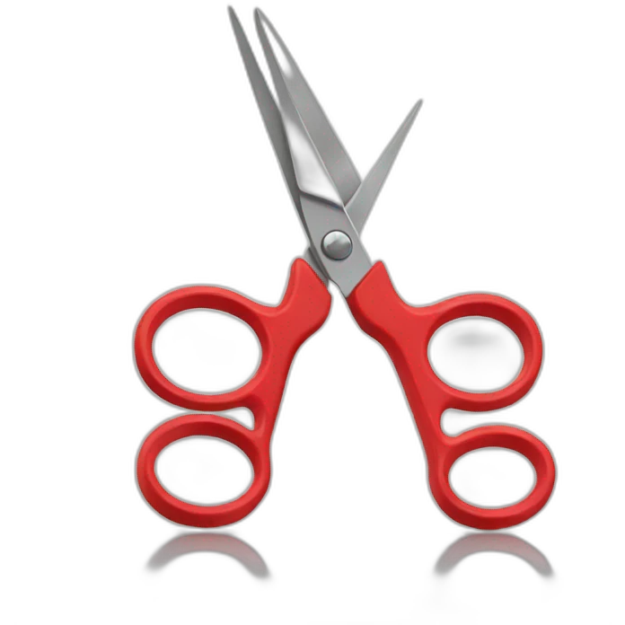 scissors red, apple styled emoji