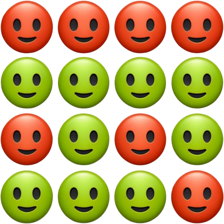 We need to make branded emojis for the NEuron dance studio. The coprative colors are acid green, xylot red coral, and black. emoji