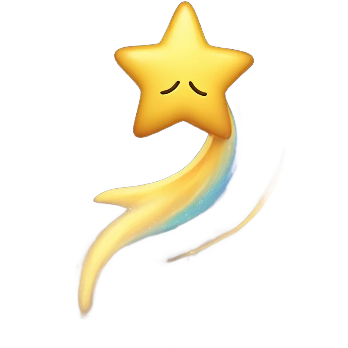 Shooting star emoji