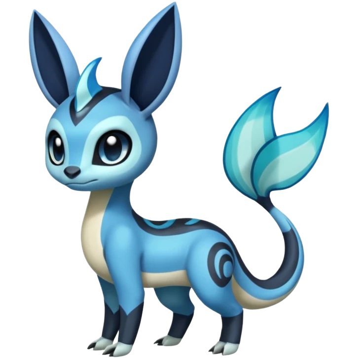 Colorful Exotic Meloetta-Amaura-Salandit-Glaceon-Venom-Stitch-Fakémon-creature-hybrid emoji