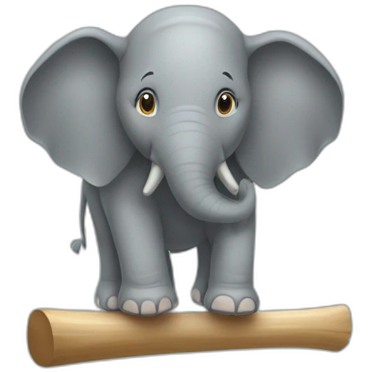 Un éléphant sur balançoire emoji