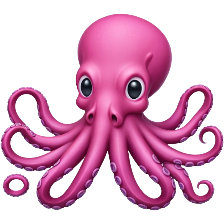 pink octopus, no eyes emoji