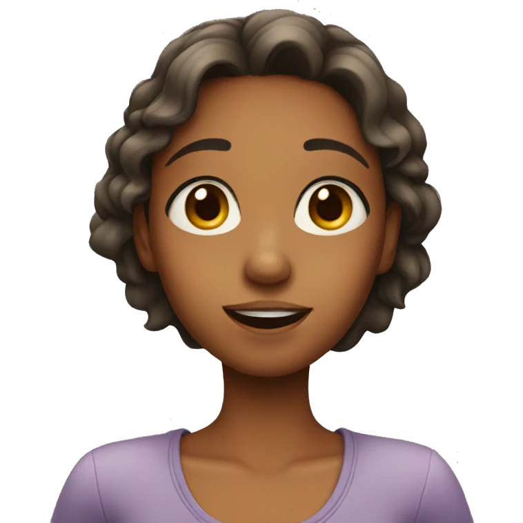 girl saying please  emoji