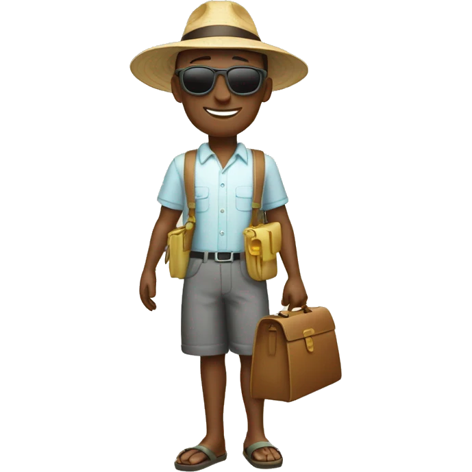salarié en vacances emoji