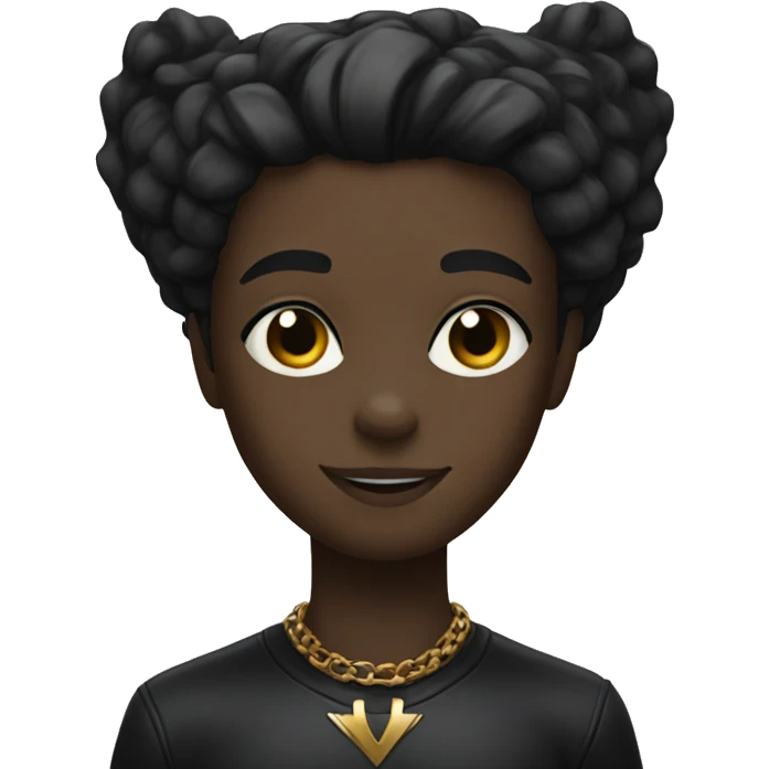 A black panther emoji