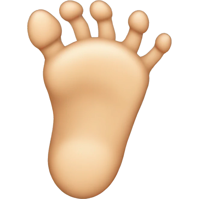 Right foot top view emoji