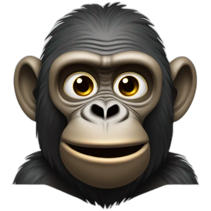 Gorrila segurando uma filmadora emoji